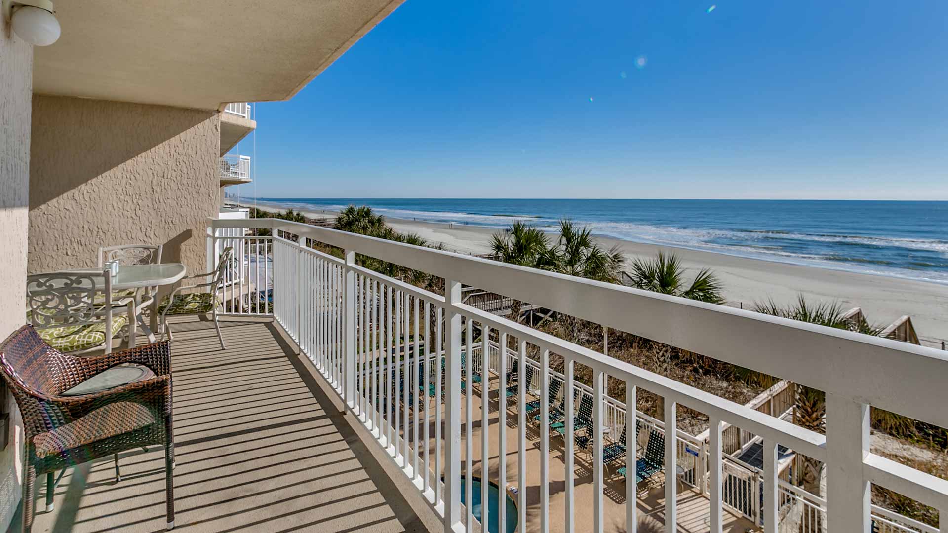 Crescent Shores Oceanfront Balcony